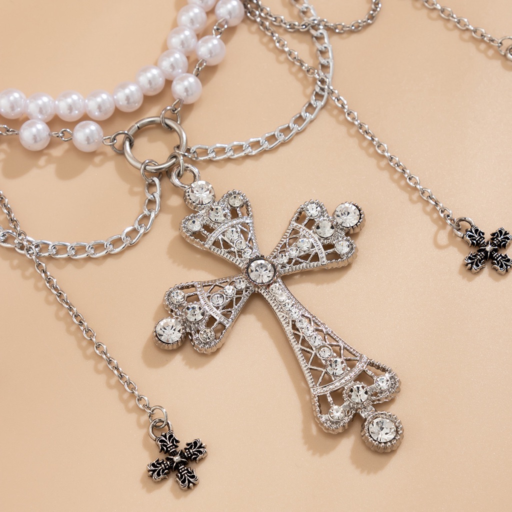 Cross Pearl Body Jewelry